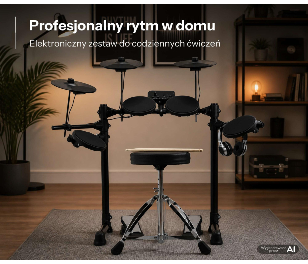 MusicMate Perkusja elektroniczna MM-DRM-100 RhythmRise - 1588188 - zdjęcie 9